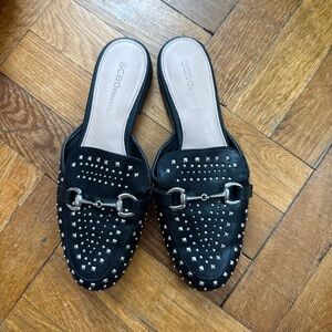 BCBGeneration Black Studded Mules
